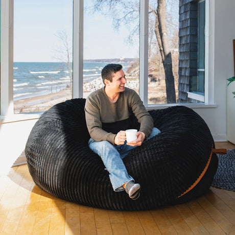 Fuf 6.5Ft Foam Bean Bag-foam filled-Parc Decor