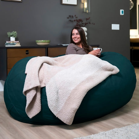 Fuf 6.5Ft Foam Bean Bag-foam filled-Parc Decor