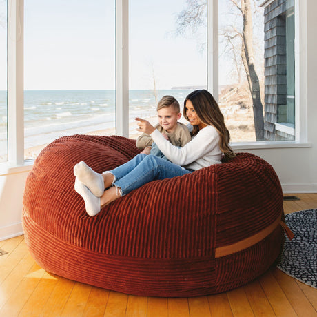 Fuf 6.5Ft Foam Bean Bag-foam filled-Parc Decor