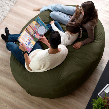 Fuf 6.5Ft Foam Bean Bag-foam filled-Parc Decor