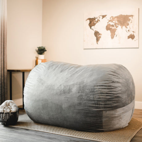 Fuf 6.5Ft Foam Bean Bag-foam filled-Parc Decor