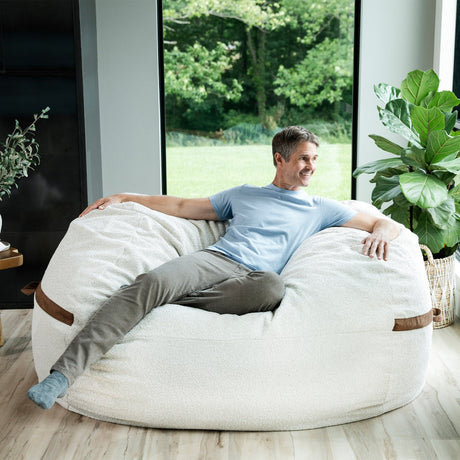 Fuf 6.5Ft Foam Bean Bag-foam filled-Parc Decor
