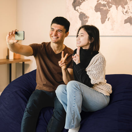 Fuf 6.5Ft Foam Bean Bag-foam filled-Parc Decor