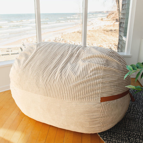 Fuf 6.5Ft Foam Bean Bag-foam filled-Parc Decor