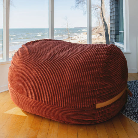 Fuf 6.5Ft Foam Bean Bag-foam filled-Parc Decor