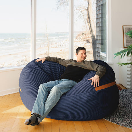 Fuf 6.5Ft Foam Bean Bag-foam filled-Parc Decor