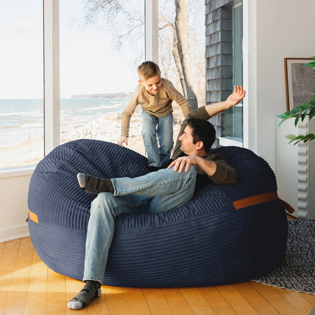 Fuf 6.5Ft Foam Bean Bag-foam filled-Parc Decor