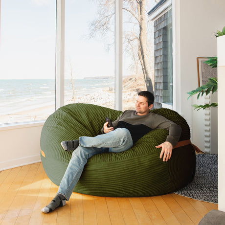 Fuf 6.5Ft Foam Bean Bag-foam filled-Parc Decor