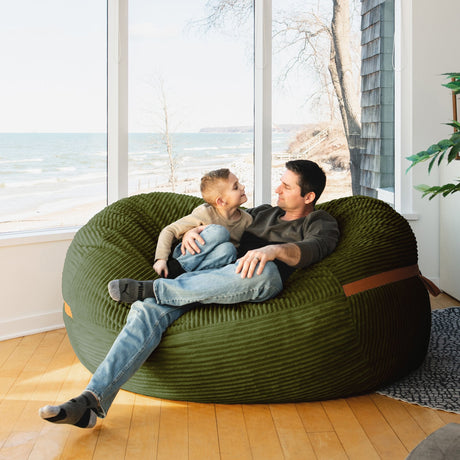 Fuf 6.5Ft Foam Bean Bag-foam filled-Parc Decor