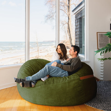Fuf 6.5Ft Foam Bean Bag-foam filled-Parc Decor