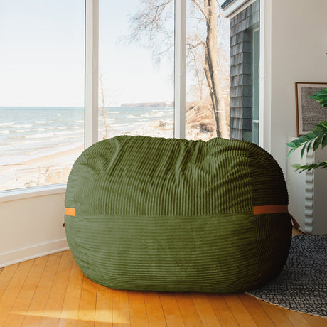 Fuf 6.5Ft Foam Bean Bag-foam filled-Parc Decor