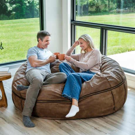 Fuf 6.5Ft Foam Bean Bag-foam filled-Parc Decor