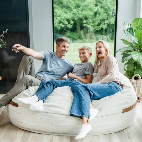 Fuf 6.5Ft Foam Bean Bag-foam filled-Parc Decor