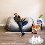 Fuf® 6Ft Foam Bean Bag Lounger