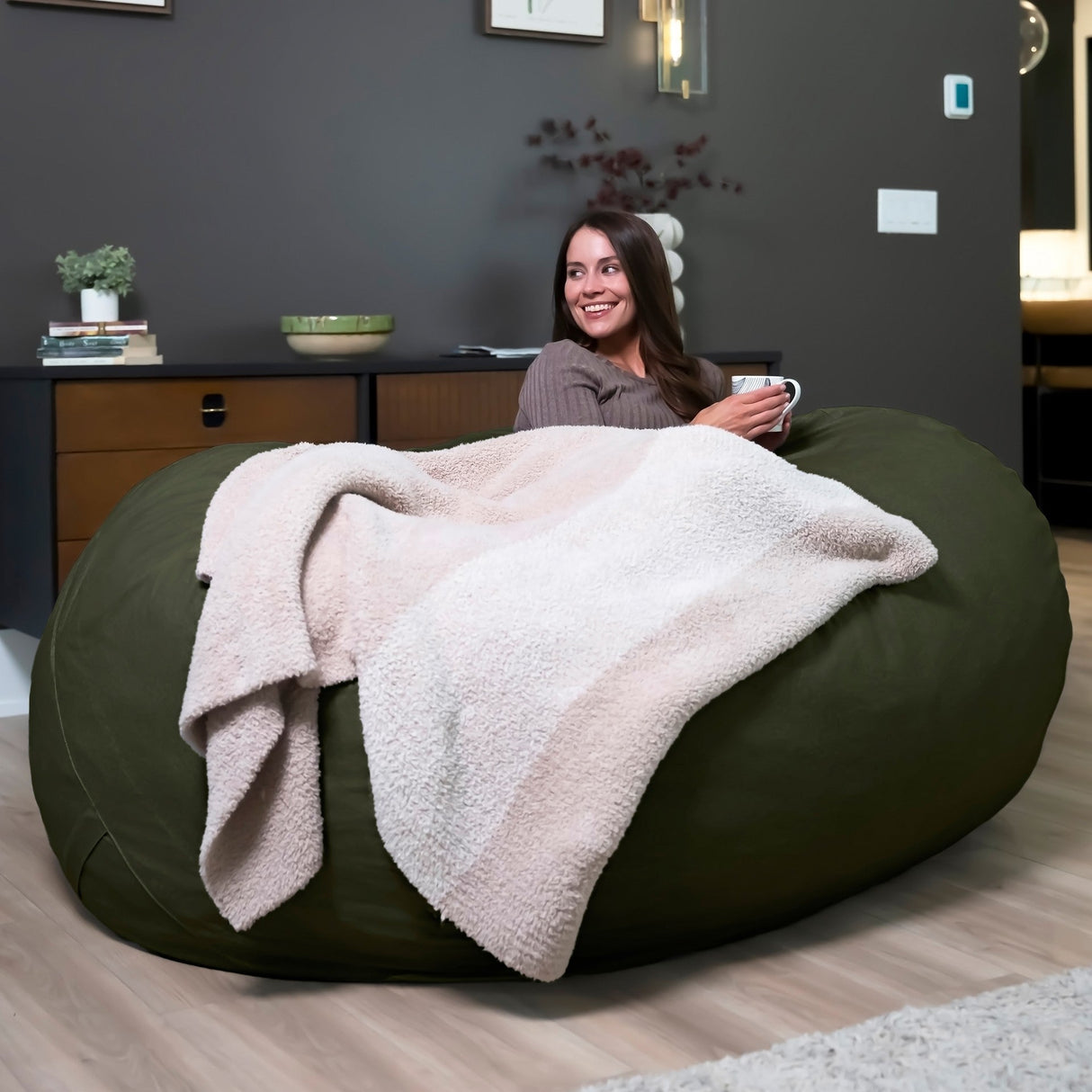 Fuf® 7Ft Foam Bean Bag