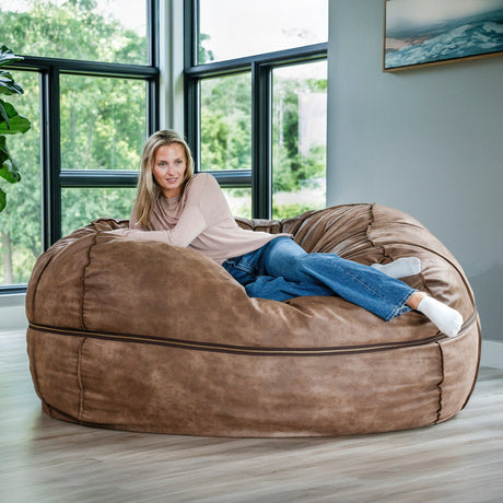 Fuf 7Ft Oversized Foam Bean Bag-foam filled-Parc Decor