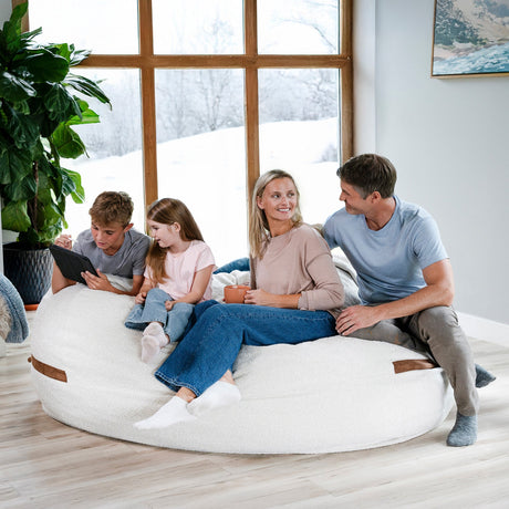 Fuf 7Ft Oversized Foam Bean Bag-foam filled-Parc Decor
