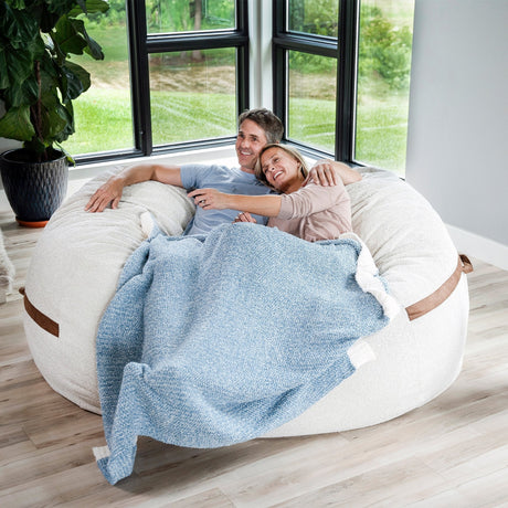 Fuf 7Ft Oversized Foam Bean Bag-foam filled-Parc Decor