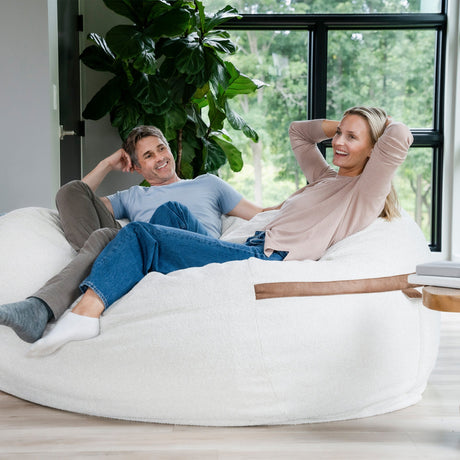 Fuf 7Ft Oversized Foam Bean Bag-foam filled-Parc Decor