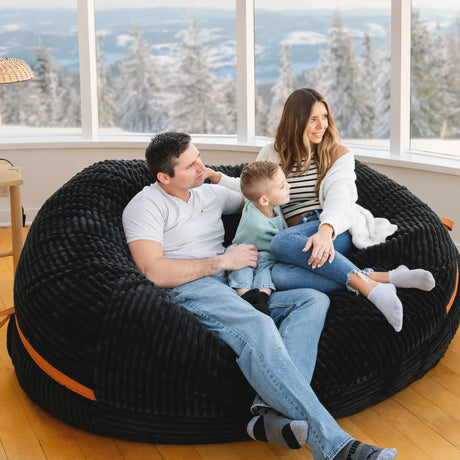 Fuf 7Ft Oversized Foam Bean Bag-foam filled-Parc Decor