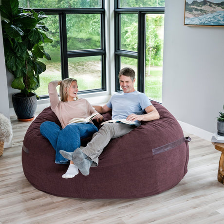 Fuf 7Ft Oversized Foam Bean Bag-foam filled-Parc Decor