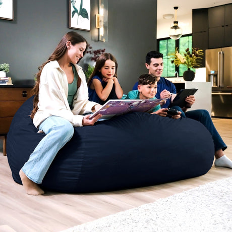 Fuf 7Ft Oversized Foam Bean Bag-foam filled-Parc Decor