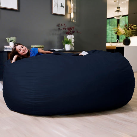 Fuf 7Ft Oversized Foam Bean Bag-foam filled-Parc Decor