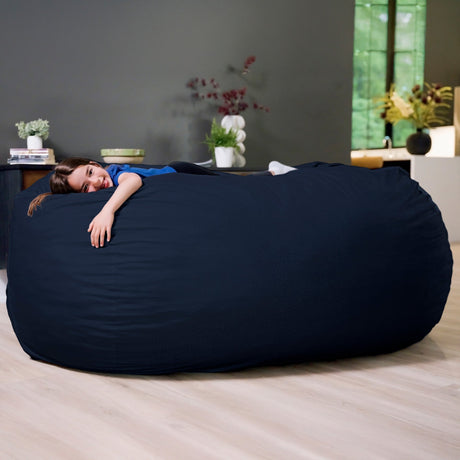 Fuf 7Ft Oversized Foam Bean Bag-foam filled-Parc Decor