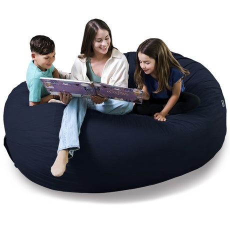 Fuf 7Ft Oversized Foam Bean Bag-foam filled-Parc Decor