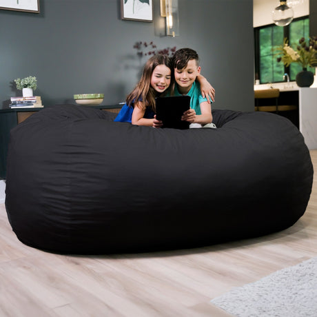 Fuf 7Ft Oversized Foam Bean Bag-foam filled-Parc Decor