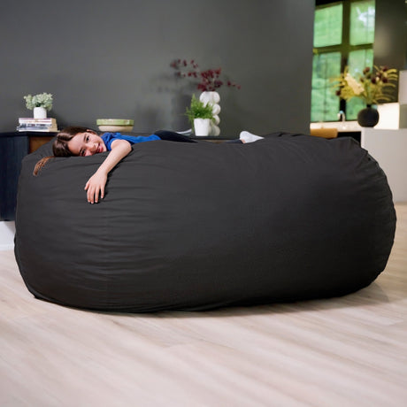 Fuf 7Ft Oversized Foam Bean Bag-foam filled-Parc Decor