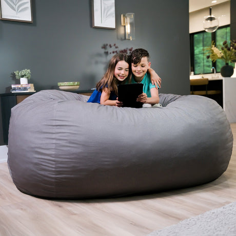 Fuf 7Ft Oversized Foam Bean Bag-foam filled-Parc Decor