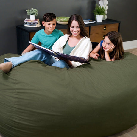 Fuf 7Ft Oversized Foam Bean Bag-foam filled-Parc Decor