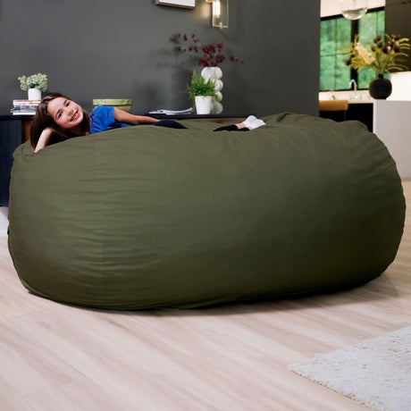 Fuf 7Ft Oversized Foam Bean Bag-foam filled-Parc Decor