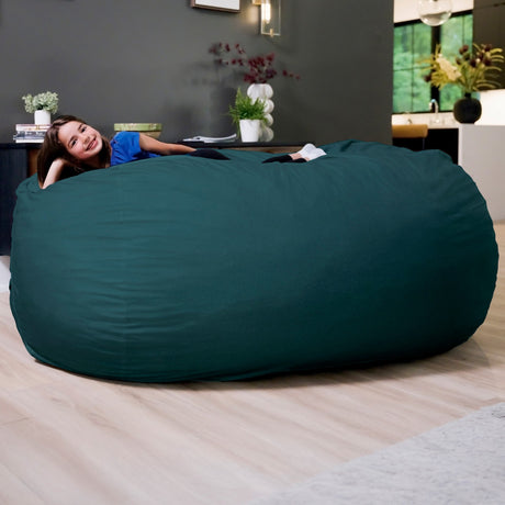 Fuf 7Ft Oversized Foam Bean Bag-foam filled-Parc Decor