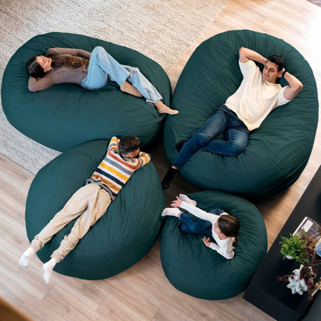 Fuf 7Ft Oversized Foam Bean Bag-foam filled-Parc Decor