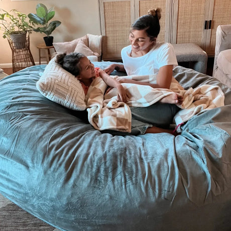 Fuf 7Ft Oversized Foam Bean Bag-foam filled-Parc Decor