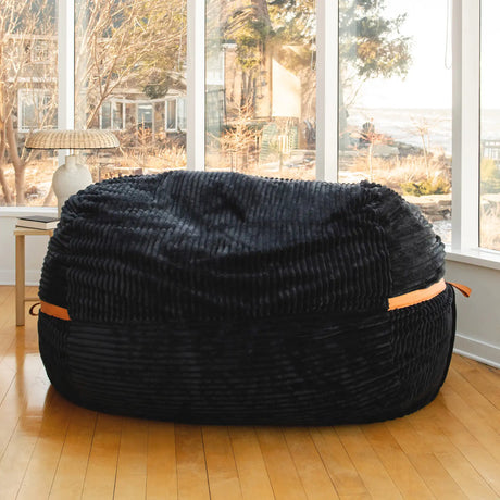 Fuf 7Ft Oversized Foam Bean Bag-foam filled-Parc Decor