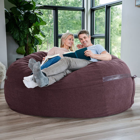Fuf 7Ft Oversized Foam Bean Bag-foam filled-Parc Decor