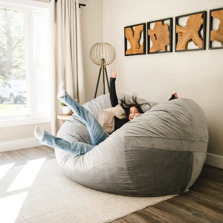 Fuf 7Ft Oversized Foam Bean Bag-foam filled-Parc Decor