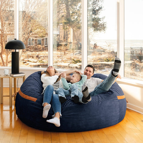 Fuf 7Ft Oversized Foam Bean Bag-foam filled-Parc Decor