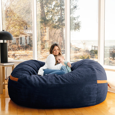 Fuf 7Ft Oversized Foam Bean Bag-foam filled-Parc Decor