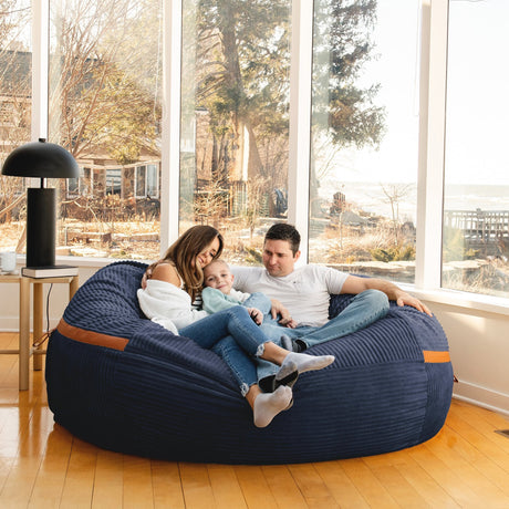 Fuf 7Ft Oversized Foam Bean Bag-foam filled-Parc Decor