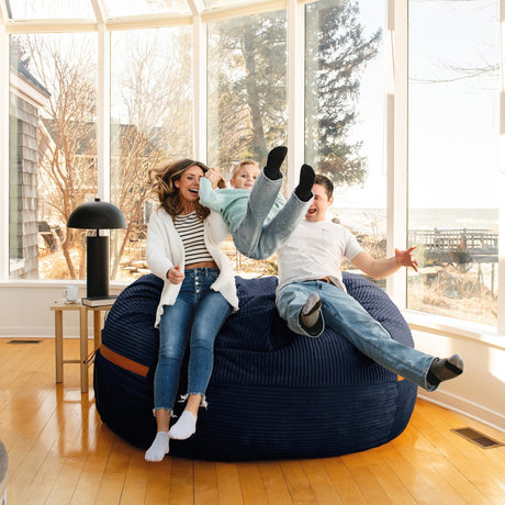 Fuf 7Ft Oversized Foam Bean Bag-foam filled-Parc Decor