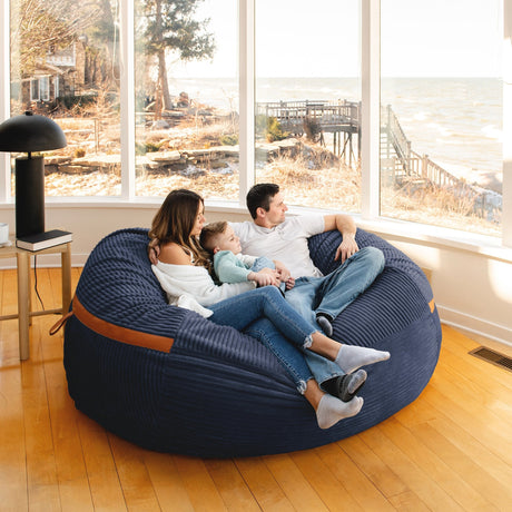 Fuf 7Ft Oversized Foam Bean Bag-foam filled-Parc Decor