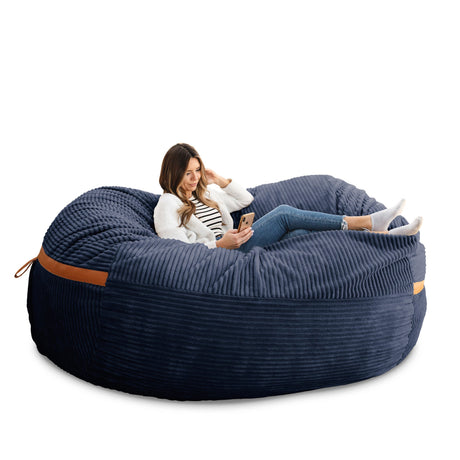 Fuf 7Ft Oversized Foam Bean Bag-foam filled-Parc Decor