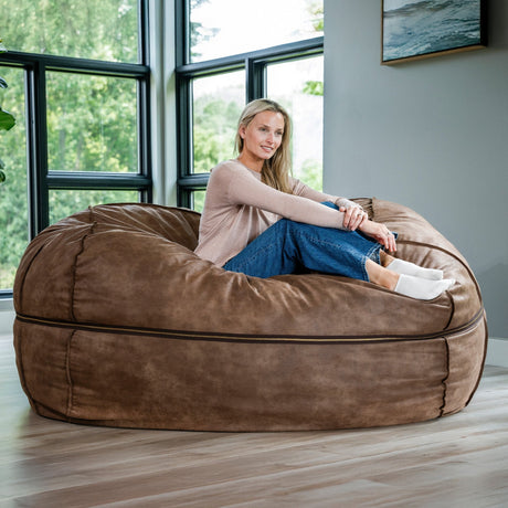Fuf 7Ft Oversized Foam Bean Bag-foam filled-Parc Decor