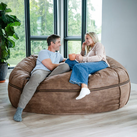 Fuf 7Ft Oversized Foam Bean Bag-foam filled-Parc Decor