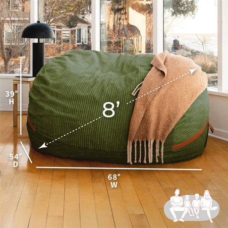 Fuf® 8Ft Giant Bean Bag