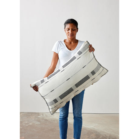 Fulcrum Onyx Oversized Cotton Lumbar Pillow